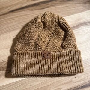 C.C Tan Knit Beanie